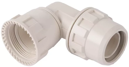 Переходник ЗУБР &quot;ШиреФит&quot; угловой 90° &quot;накидная гайка - штуцер с гайкой&quot;, 20мм 51482-20 купить в Урае