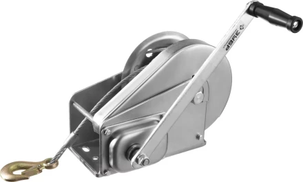 Лебедка ручная барабанная ЗУБР &quot;ПРОФЕССИОНАЛ&quot;, подъемная, тросовая, 1.3т, 8м 43117-1.3 купить в Урае