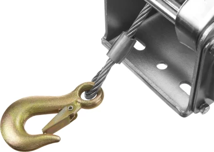 Лебедка ручная барабанная ЗУБР &quot;ПРОФЕССИОНАЛ&quot;, подъемная, тросовая, 1.3т, 8м 43117-1.3 купить в Урае