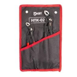 Набор переставных клещей КВТ НПК-02 с кнопочной фиксацией (92053)