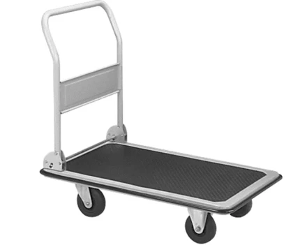 Тележка платформенная 650 кг TOR PH650 (600x900) со складной ручкой (пластиковые колеса 125 мм) 1024684 купить в Урае