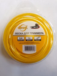 Леска для триммера квадратная витая 2.4мм х 10м  Denzel Россия 96175