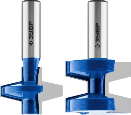 ЗУБР 38.1 x 28.6 мм, хвостовик 12 мм, набор фрез пазо-шиповых, Профессионал (28731-38.1-H2) купить в Урае