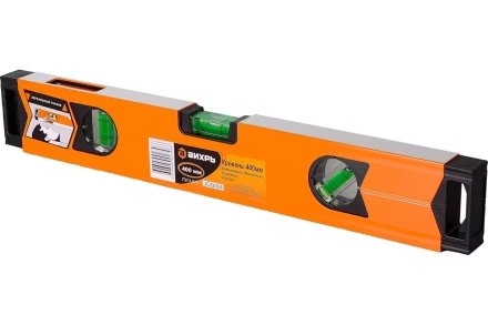 Уровень алюминиевый «Магнитный» 400мм 3 глазка фрезерованный Вихрь 73/11/4/17 купить в Урае