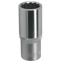 Головка торцевая 12-гранная глубокая 1/2"DR 24 мм S04HD4724 Jonnesway 49073