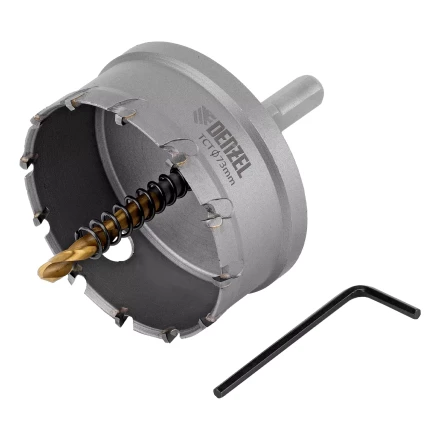 Коронка по металлу твердосплавная, 73 мм Denzel 724021 купить в Урае