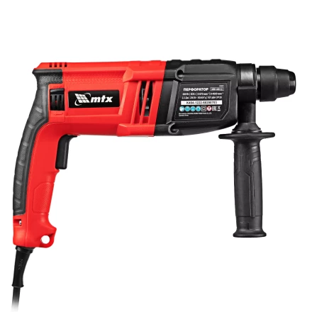 Перфоратор электрический MTX MRH-600-22, SDS-Plus, 600 Вт, 2,2 Дж, 3+1 режима 26682 купить в Урае