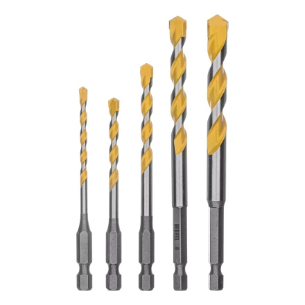 Набор сверл универсальных, Multi cut, 4-10 мм, 5 шт Denzel 706016 купить в Урае