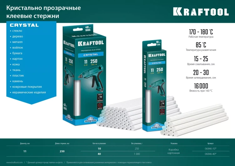 Стержни клеевые 06846-10 купить в Урае