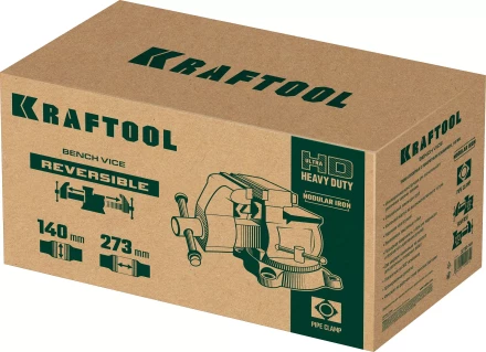 Тиски KRAFTOOL Reversible слесарные 32705-140 купить в Урае