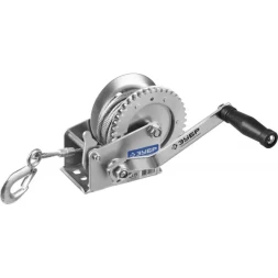 Лебедка ручная барабанная ЗУБР "ПРОФЕССИОНАЛ", тяговая, тросовая, 0,5т, 8м 43113-0.5_z01