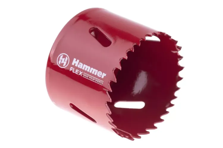 Коронка биметаллическая HAMMER Ф57х38мм 5/8" BiMETALL (224-011) купить в Урае