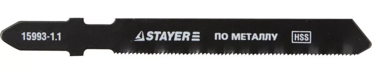 Полотна STAYER "PROFI", T118G, для эл/лобзика, HSS, по металлу (0,5-1,5мм), EU-хвост., шаг 1,1мм, 50мм, 2шт 15993-1.1_z01 купить в Урае