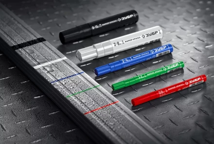 ЗУБР МК-800 зеленый, 2-8 мм клиновидный маркер-краска (06327-4) купить в Урае