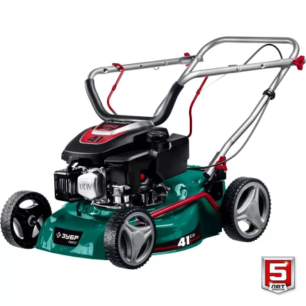 ЗУБР 410 мм, 3.5 л.с., бензиновая газонокосилка (ГБ-410) купить в Урае