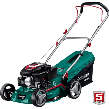 ЗУБР 410 мм, 3.5 л.с., бензиновая газонокосилка (ГБ-410) купить в Урае