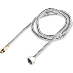 Подводка ЗУБР "ЭКСПЕРТ" сильфонная из нержавеющей стали, для смесителя, укороченная, г/ш (гайка-штуцер), 1/2", 1,2м 51012-120