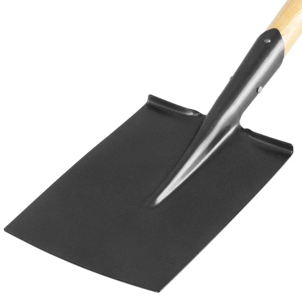 Лопата прямоугольная, 195х290х1150 мм, деревянный лакированный черенок Сибртех 61376 купить в Урае