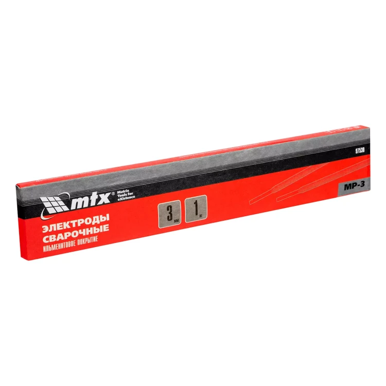Электроды MP-3, диам. 3 мм, 1 кг., ильменитовое покрытие MTX 97530 купить в Урае