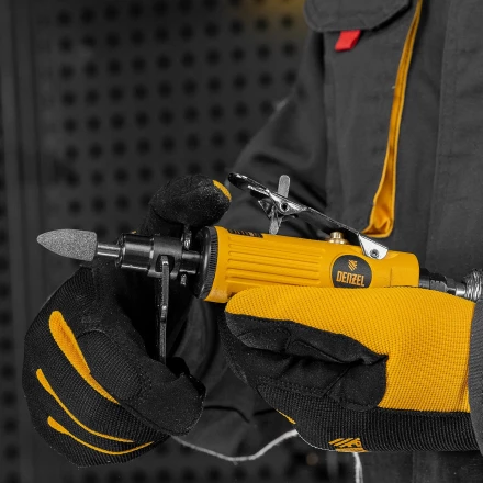 Пневмошлифмашина прямая Denzel 57464 PGS25000, 25000 об/мин, 10 шлиф. камней, цанга - 3, 6 мм, 113 л/мин купить в Урае