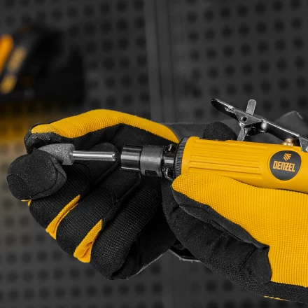 Пневмошлифмашина прямая Denzel 57464 PGS25000, 25000 об/мин, 10 шлиф. камней, цанга - 3, 6 мм, 113 л/мин купить в Урае