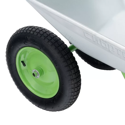 Тачка садовая Сибртех 689135, 2-х колесная, грузоподъемность 120 кг, объем 65 л купить в Урае