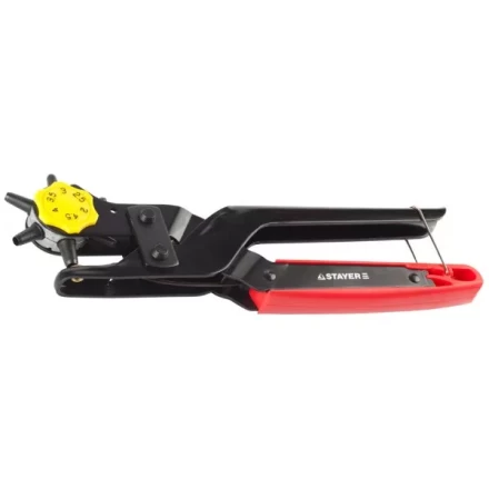 Дырокол STAYER &quot;PROFESSIONAL&quot; револьверный для кожи, усиленный, 6-в-1, 2-4,5мм 22943_z01 купить в Урае
