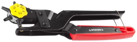 Дырокол STAYER &quot;PROFESSIONAL&quot; револьверный для кожи, усиленный, 6-в-1, 2-4,5мм 22943_z01 купить в Урае