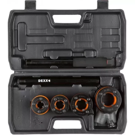 Набор DEXX: Клуппы трубные, с трещоткой 620мм, №4: 1/2&quot;, 3/4&quot;, 1&quot;, 1 1/4&quot; 28280-H4 купить в Урае