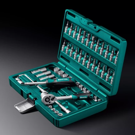 Универсальный набор инструмента KRAFTOOL, 57 предм. 27885-H57 купить в Урае