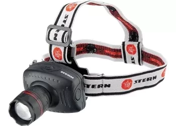 Фонарь наголовный с возможностью зумирования луча, светодиодный, 1 super Led, 3хААА, Stern 90565 купить в Урае