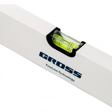 Уровень алюминиевый 1000 мм усиленный рукоятки фрезерованный 3 глазка магнитный Gross 34372 купить в Урае