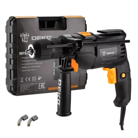 Дрель ударная DEKO DKID600W, 063-4163, в кейсе купить в Урае