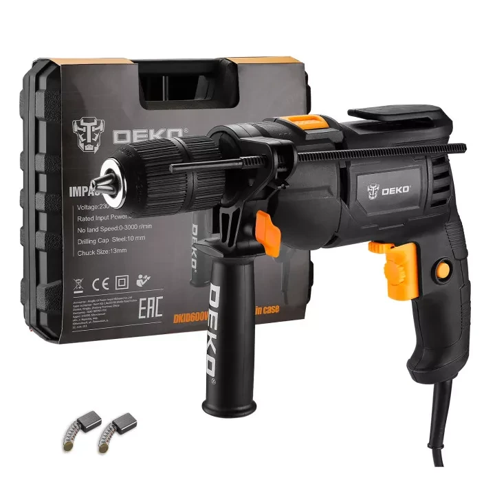Дрель ударная DEKO DKID600W, 063-4163, в кейсе купить в Урае
