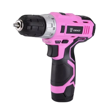 Дрель аккумуляторная DEKO GCD12DU3 PINK SET2 + оснастка 13 шт, 063-4171 купить в Урае