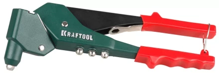 Заклепочник поворотный 360°, KRAFTOOL &quot;RX-7&quot; 31176, для заклёпок d=2,4-4,8 мм - алюминий и сталь, d=2,4-4,0 - нерж сталь, литой корпус 31176 купить в Урае