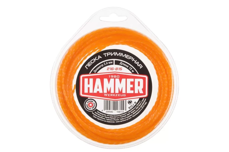 Леска для триммеров HAMMER 216-815 купить в Урае