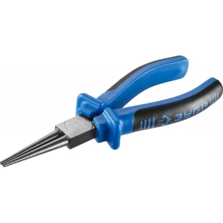 Круглогубцы ЗУБР, особостойкое спец. покрытие Н12Х1 (никель/хром), двухкомпонентные рукоятки, 160мм 2201-8-16_z01 купить в Урае