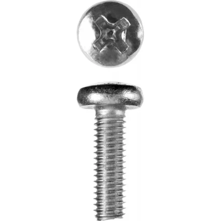 Винт ЗУБР &quot;МАСТЕР&quot; DIN 7985, класс прочности 4.8, оцинкованный, M6x20мм, 5кг 303150-06-020 купить в Урае