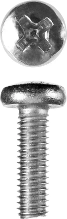 Винт ЗУБР &quot;МАСТЕР&quot; DIN 7985, класс прочности 4.8, оцинкованный, M6x20мм, 5кг 303150-06-020 купить в Урае