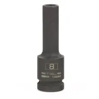 Головка ударная удлиненная шестигранная 8 мм 1/2" CrMo Stels 13932