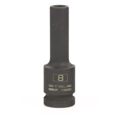 Головка ударная удлиненная шестигранная 8 мм 1/2" CrMo Stels 13932
