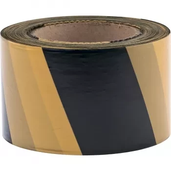 Лента сигнальная 50 мм х 200 м черно-желтая СИБРТЕХ/Россия 89033 купить в Урае