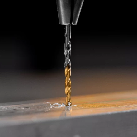 Сверло спиральное по металлу Denzel 2,5 x 57 мм, Р6М5, Golden Tip , 2шт. 718224 купить в Урае