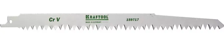 Полотно KRAFTOOL "INDUSTRIE QUALITAT", S1531L, для эл/ножовки, Cr-V, по дереву, шаг 5-6,5мм, 280мм 159717 купить в Урае