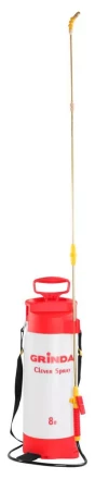 Опрыскиватель GRINDA садовый &quot;Clever Spray&quot;, 8 л, с латунным  телескоп. удлинителем и упорами для ног 8-425158_z01 купить в Урае