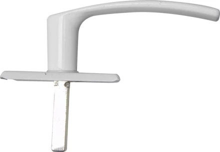 Ручка оконная поворотная &quot;РО1&quot;, покрытие полимерное цвет белый 37720 купить в Урае