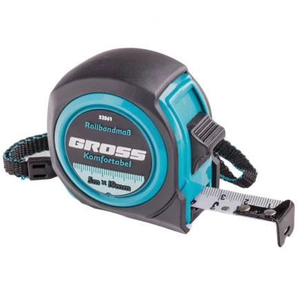 Рулетка Komfortabel 5 м х 19 мм обрезиненный корпус Gross 32561 купить в Урае