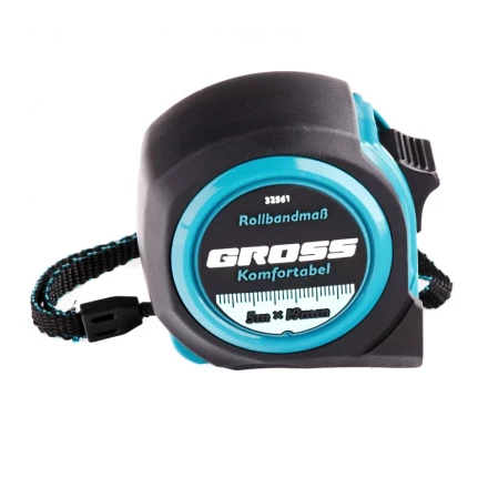 Рулетка Komfortabel 5 м х 19 мм обрезиненный корпус Gross 32561 купить в Урае