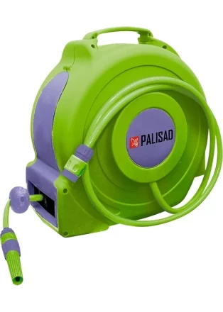 Катушка с поливочным шлангом 20 м, автоматическая, диаметр штуцера 1/2&quot;  PALISAD 67407 купить в Урае
